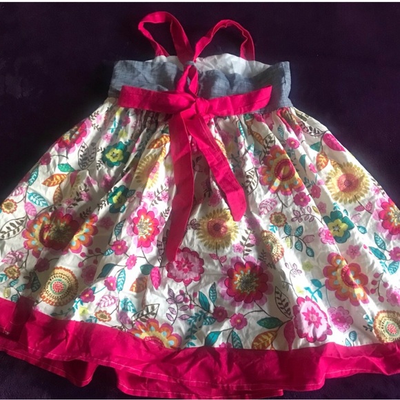 Girls Floral Sundress with Pink Accents NWOT - Picture 2 of 2